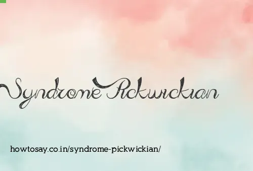 Syndrome Pickwickian