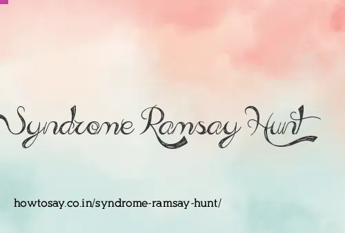 Syndrome Ramsay Hunt