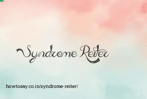 Syndrome Reiter