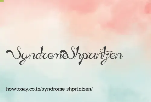 Syndrome Shprintzen