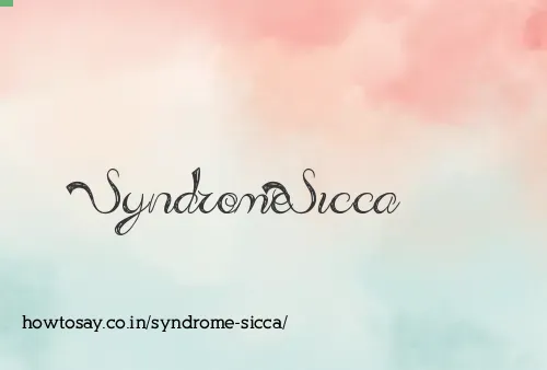 Syndrome Sicca