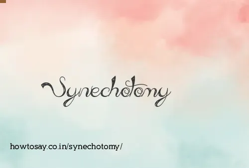 Synechotomy
