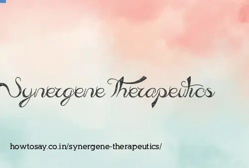 Synergene Therapeutics