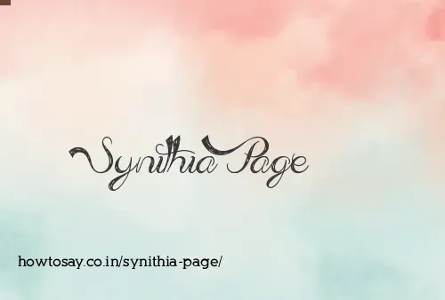 Synithia Page