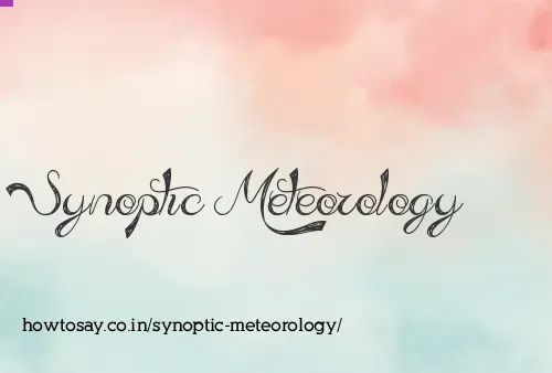 Synoptic Meteorology