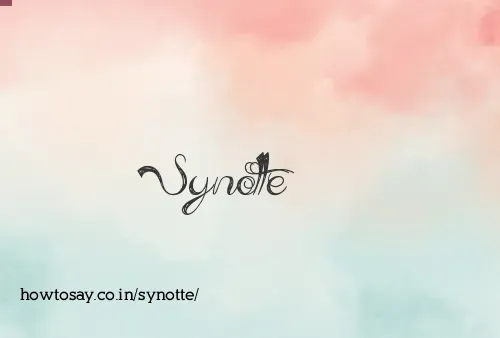 Synotte