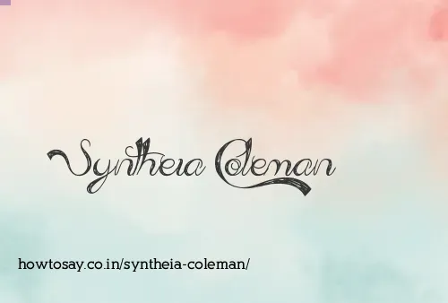 Syntheia Coleman