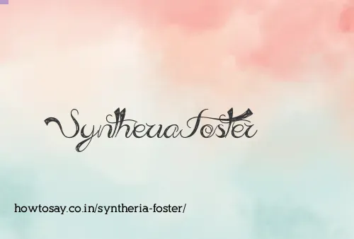 Syntheria Foster