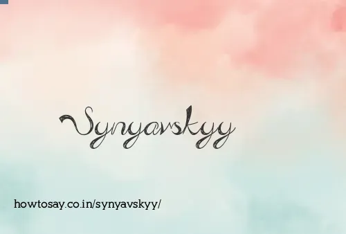 Synyavskyy