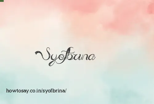 Syofbrina