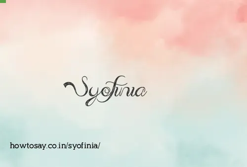 Syofinia