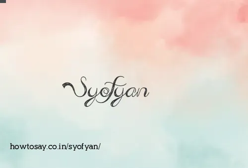 Syofyan