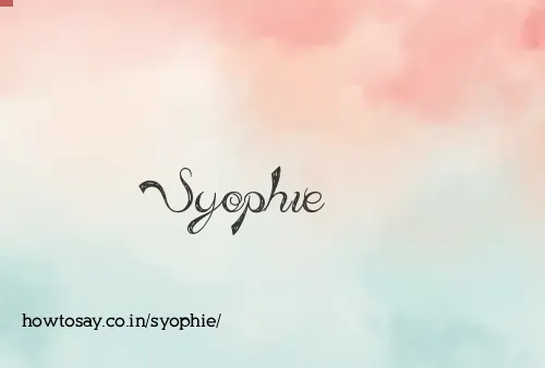 Syophie