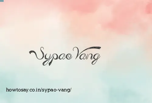 Sypao Vang