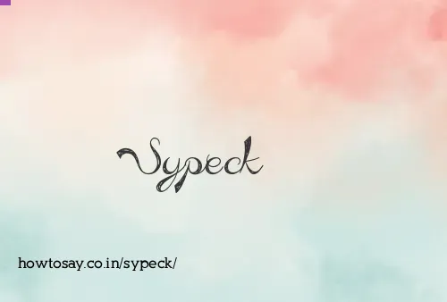 Sypeck