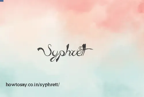 Syphrett