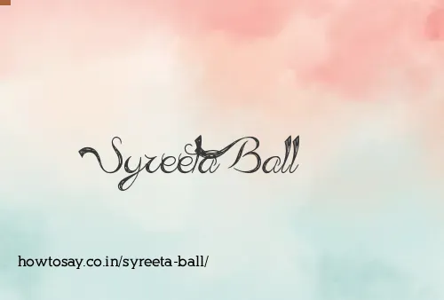 Syreeta Ball
