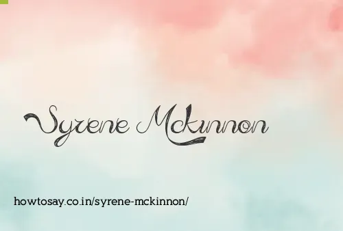 Syrene Mckinnon
