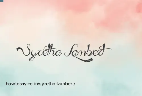 Syretha Lambert