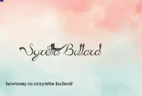 Syretta Bullard