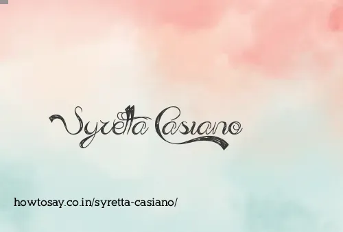 Syretta Casiano