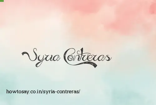 Syria Contreras