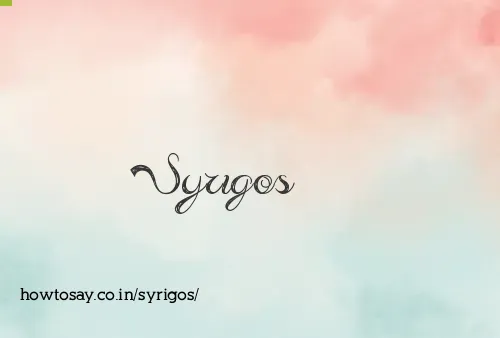 Syrigos