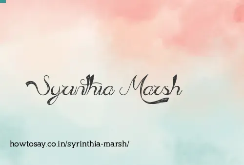 Syrinthia Marsh