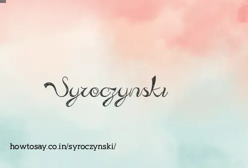 Syroczynski