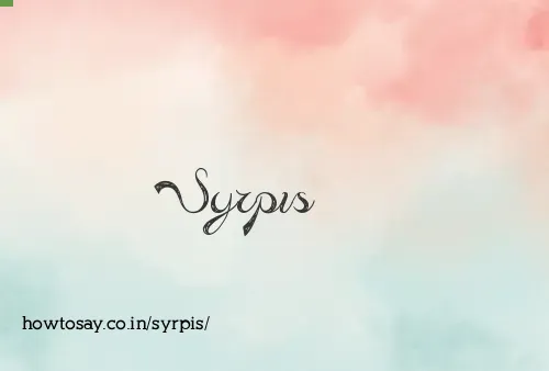 Syrpis