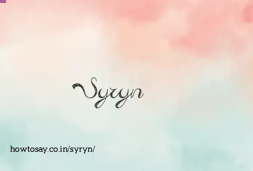 Syryn