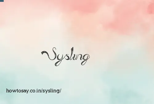 Sysling