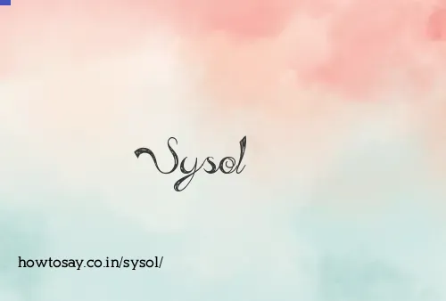 Sysol