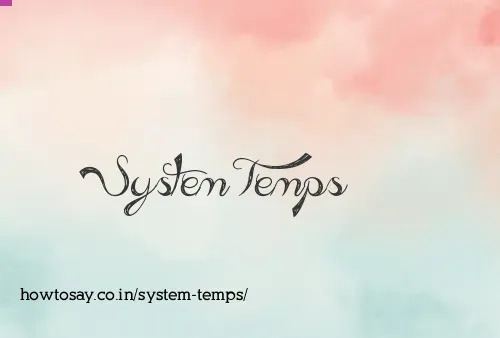 System Temps