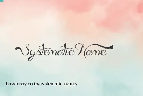 Systematic Name
