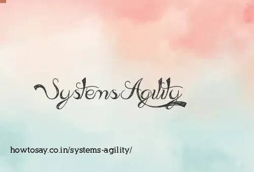 Systems Agility