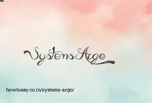 Systems Argo