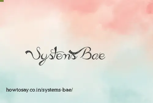 Systems Bae
