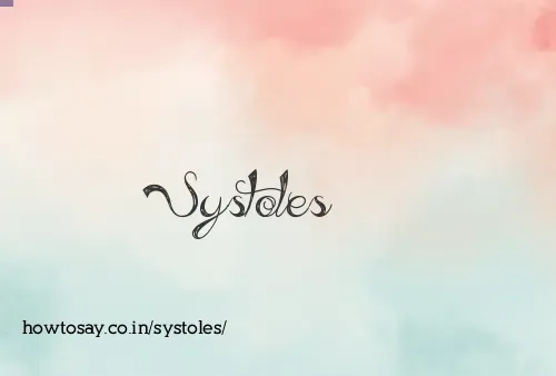 Systoles