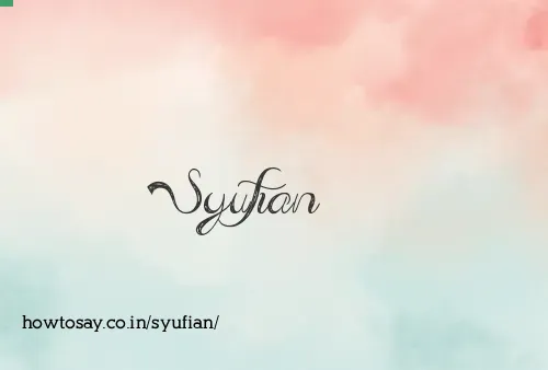Syufian