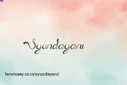 Syundayani