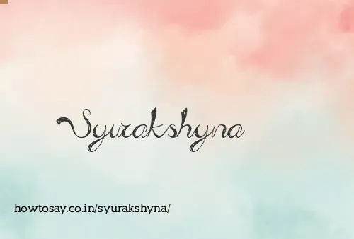 Syurakshyna