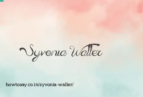 Syvonia Waller