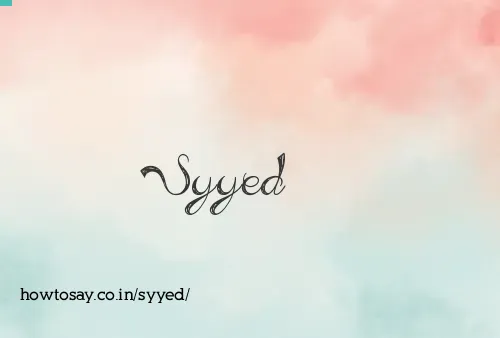 Syyed