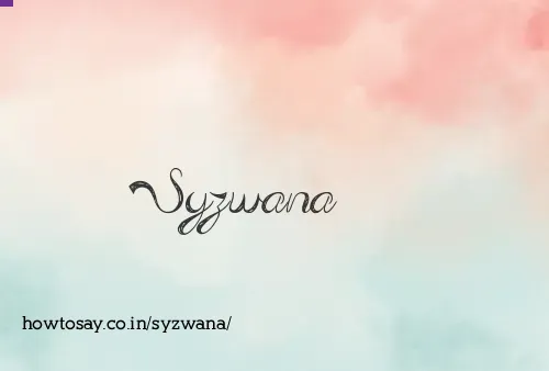 Syzwana