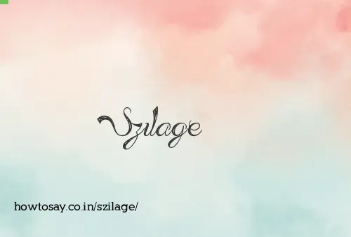 Szilage