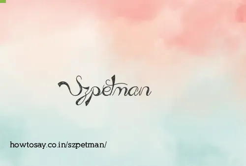 Szpetman