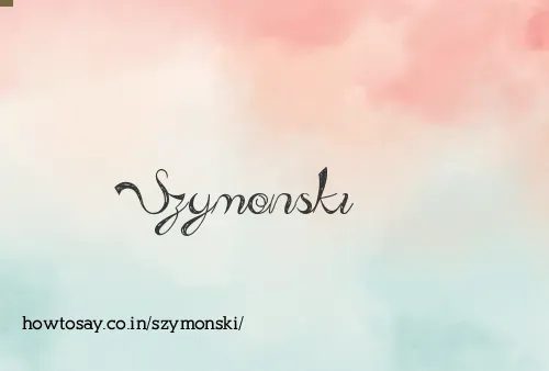 Szymonski