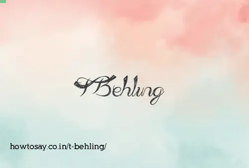 T Behling