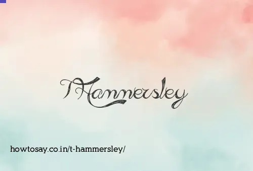 T Hammersley